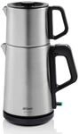 Arzum AR3143 Teacharm Teemaschine, Grau, 1800W Elektrischer Teebereiter Mit 1,8 Liter