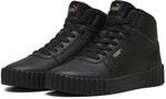 Puma Damen Carina Mid Adult Sneaker, 3 0 Black Gold, 36.5 EU