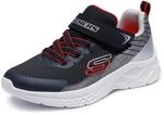 Skechers Microspec II - Zovrix 403924L-BKSR, Boy Sneakers,Sports Shoes, Black, 27 EU