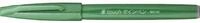 Pentel SES15C-D Faserschreiber mit Flexibler Pinsel-&auml;hnlicher Spitze gr&uuml;n