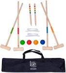Ocean 5 Krocket Set &ndash; Outdoor Croquet Gartenspiel, das Geschicklichkeitsspiel aus