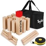 Toyfel Schwedenschach XXL &ndash; Kubb Spiel aus Massivholz Geschicklichkeitsspiel -