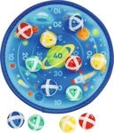 Klett-Dartscheibe Weltall: &Oslash;= 25 cm, Stoff, Kunststoff, 12 Klettb&auml;lle, per...