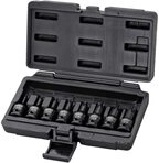 KS Tools 515.1107 1/2" Kraft-Bit-Stecknuss-Satz TX, 8-tlg., T30-T80