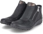 Rieker 59558-00 Damen Stiefelette Textil/Synthetik schwarz schwarz