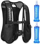 DORNNA - Laufweste Damen und Herren mit 2 Trinkflasche 500 ml, Running Vest