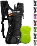 SASMO&reg; Laufrucksack 6L (Schwarz) mit Thermofach | Lauf Rucksack - Ultraleicht 300g 