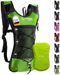 SASMO&reg; Laufrucksack 6L (Gr&uuml;n) mit Thermofach | Lauf Rucksack - Ultraleicht 300g 