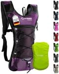 SASMO&reg; Laufrucksack Damen 6L (Beere) mit Thermofach | Lauf Rucksack - Ultraleicht