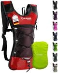 SASMO&reg; Laufrucksack 6L (Rot) mit Thermofach | Lauf Rucksack - Ultraleicht 300g 