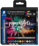 STAEDTLER Kalligraphie Fasermaler pigment Arts, 2,00 mm Kalligraphiespitze,