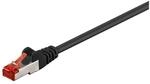 Goobay 95508 CAT 6 Patchkabel, S/FTP (PiMF), Schwarz