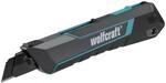 wolfcraft Cuttermesser PRO SAFETY 18 mm &ndash; Profi Abbrechklingenmesser mit Autolock,