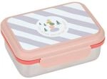 L&Auml;SSIG Kinder Brotdose Edelstahl Lunchbox mit Trennwand Sunny Explorer Rose/Pink