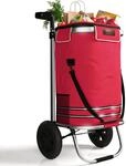 Juskys Einkaufstrolley 3in1 mit 2 Rollen f&uuml;r Shopping - 56 L Tasche abnehmbar -