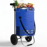 Juskys Einkaufstrolley 3in1 mit 2 Rollen f&uuml;r Shopping - 56 L Tasche abnehmbar -