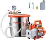 VEVOR 11,36 L Vakuumkammer mit Pumpe, 99 L/min, Edelstahl, Entgasungskammer-Kit,