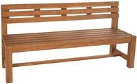 CLP Teakbank Augusta I Wetterfeste Holzbank mit R&uuml;ckenlehne I Stabile...