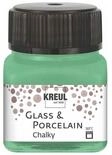KREUL 16640 - Glass & Porcelain Chalky Rosemary Green, 20 ml Glas, sanft - matte