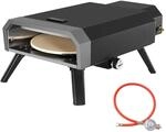 Royal Gourmet Pizzaofen Kompakt Gas-Pizzagrill inkl. Pizzastein 4 kW Gasofen mit