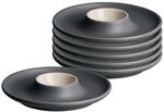 Ritzenhoff & Breker Eierteller Jasper, 6er Set, Grau, Eierbecher &oslash; 12 cm,...