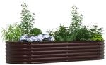 vidaXL Hochbeet Braun 240 x 80 x 44 cm Stahl