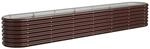 vidaXL Hochbeet Verzinkter Stahl 260x40x36 cm Braun