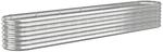 vidaXL Hochbeet Verzinkter Stahl 260x40x36 cm Silbern