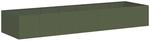 vidaXL Pflanzgef&auml;&szlig; Olivgr&uuml;n 280x80x40 cm Stahl, Pflanzschale,