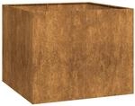 vidaXL Pflanzk&uuml;bel Rostig 100x100x80 cm Wetterfester Stahl, Pflanztopf,