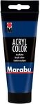 Marabu 12010050053 - Acryl Color dunkelblau 100 ml, cremige Acrylfarbe auf