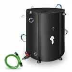 Mucola Regenwassertonne 500L faltbar mit Hahn Regentonne inkl. 2 Meter Wasserschlauch