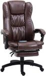Vinsetto B&uuml;rostuhl mit Massagefunktion Ergonomischer Chefsessel, Braun