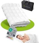 Juskys Gewichtsdecke 9 kg 135x200 &ndash; Anti-Stress-Therapiedecke, Weighted Blanket mit