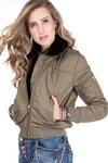 Cipo & Baxx Damen Jacke &ndash; Moderne Denim- & &Uuml;bergangsjacke mit individuellen