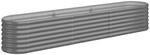 vidaXL Hochbeet Verzinkter Stahl 224x40x36 cm Grau