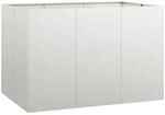 vidaXL Pflanzk&uuml;bel 120x80x80 cm Edelstahl, Pflanzschale,...