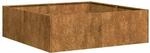 vidaXL Pflanzk&uuml;bel Rostig 100x100x30 cm Wetterfester Stahl, Pflanztopf,