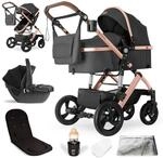 Bergsteiger Nizza 3 in 1 Kinderwagen, Kombikinderwagen Komplettset,...