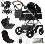 Bergsteiger Nizza Kombikinderwagen 3-in-1 Babyschale Babywanne Buggy | Komplettset