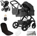 Bergsteiger Nizza 3 in 1 Kinderwagen, Kombikinderwagen Komplettset, Babywanne & Buggy