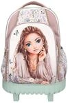 Depesche 13305 TOPModel Summer Feeling - Schulrucksack Trolley in Rosa und Gr&uuml;n, mit