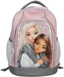 Depesche 13316 TOPModel My BFF - Schulrucksack in Rosa und Grau, mit Model Motiv und