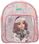 Depesche 12788 TOPModel Wild - Rucksack in Rosa, mit Model Motiv und buntem Tier