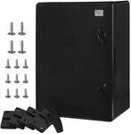 BOXEXPERT&reg; Verteilerkasten au&szlig;en wasserdicht [ABS Kunststoff IP65 Geh&auml;use] schwarz