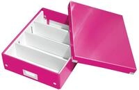 Leitz Click & Store Aufbewahrungsbox mit Deckel Mittel-Gro&szlig;, Box mit Trennw&auml;nden