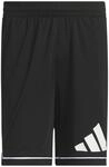 adidas Herren Basketball Badge of Sport Short Shorts, Black/White, L 5 inch