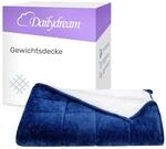 Dailydream Gewichtsdecke 135x200cm, 4,5 kg, Fleece, Blau