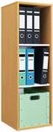 VCM Holzregal stehend | platzsparender Aktenschrank | Ma&szlig;e ca. H. 110 x B. 35...