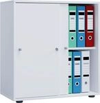 VCM B&uuml;roschrank mit 2 F&auml;chern | moderner Aktenschrank mit Schiebet&uuml;ren und...